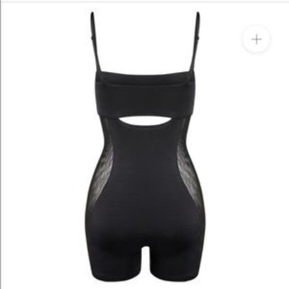 LEAU WOMEN'S ISLA ILLUSION MESH ROMPER BLACK SIZE SMALL - Picture 1 of 11